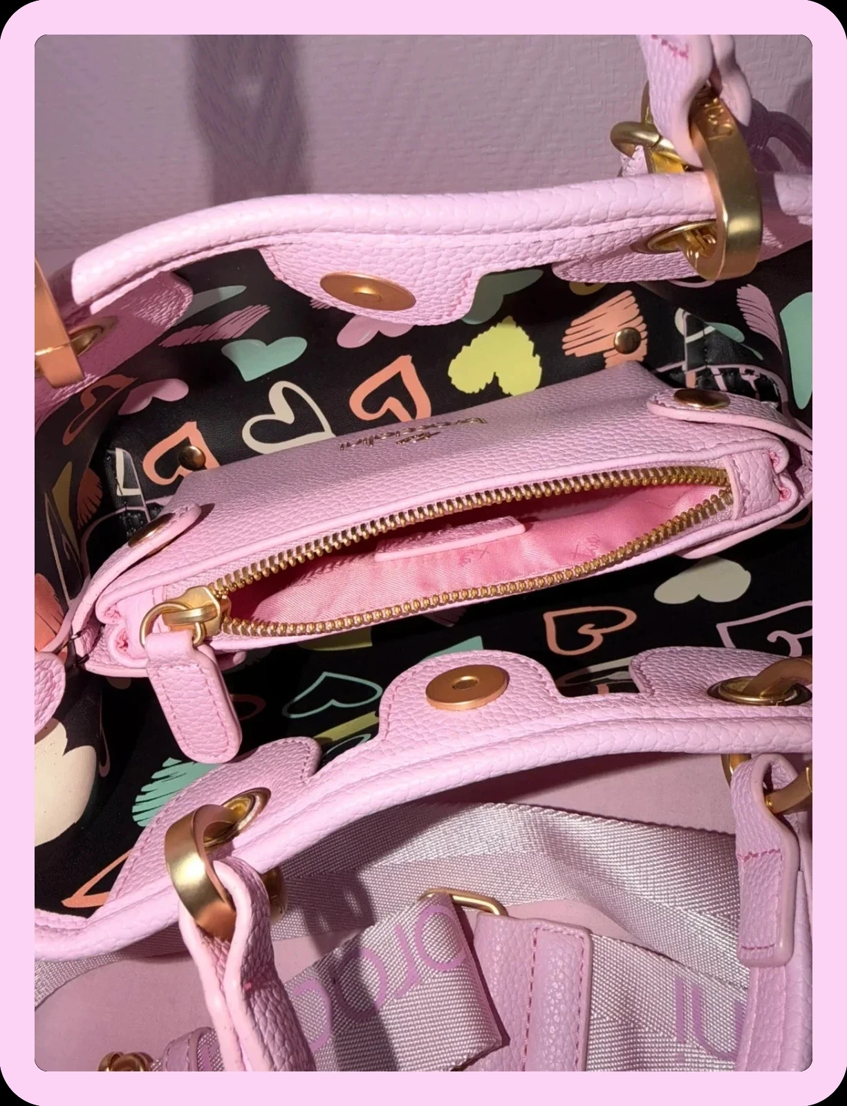 Bolsa feminina Braccialini rosa nunca usada – photo 9